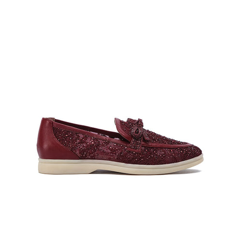 Elara Loafers #color_maroon