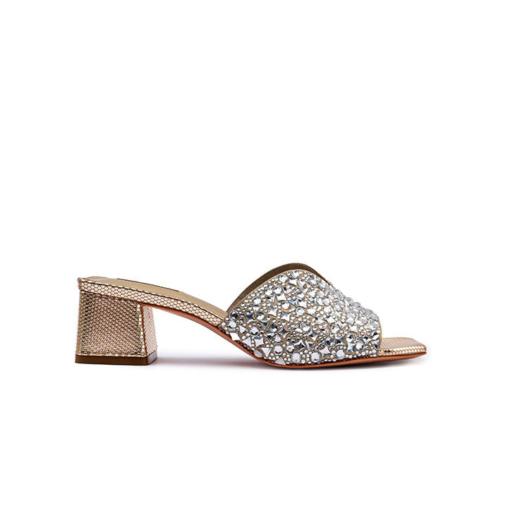 Faenza Luxury Embellished Box Heels