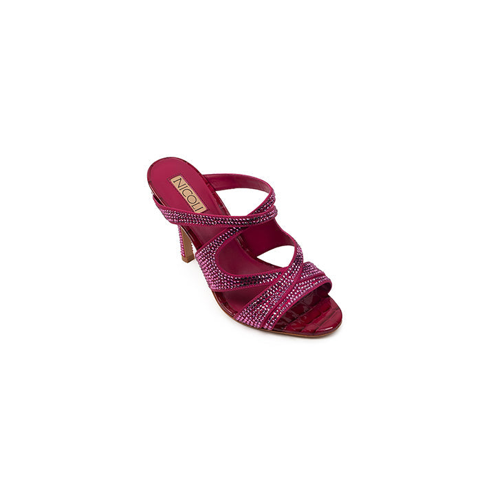 Feista  Luxury Box Heel Sandal #color_rose