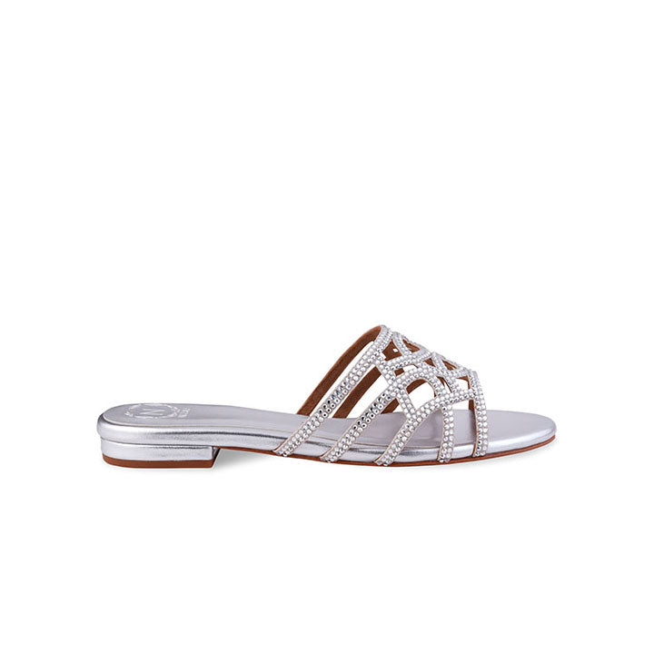 Galen Flat Sandal #color_silver