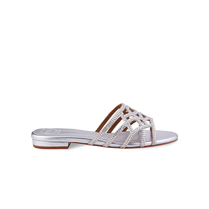 Galen Flat Sandal #color_silver