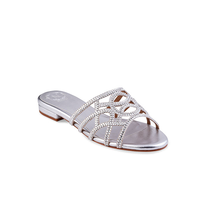Galen Flat Sandal #color_silver