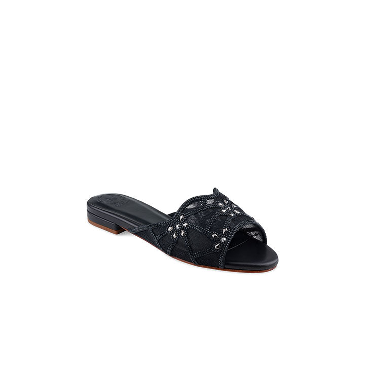 Gea Flat Sandal #color_black