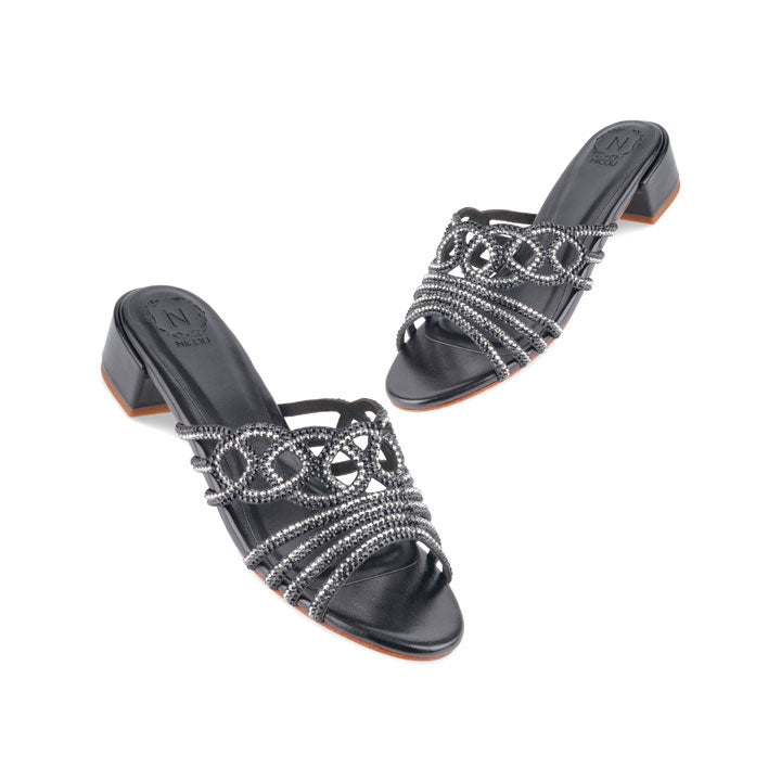 Hailya Box Heel #color_black