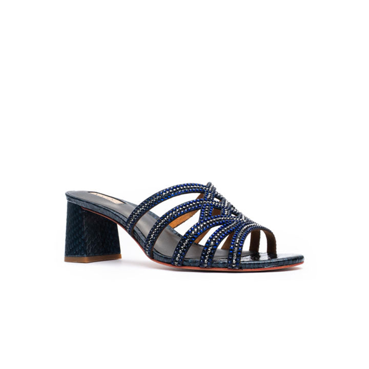 Hemera Luxury Mule #color_navy blue