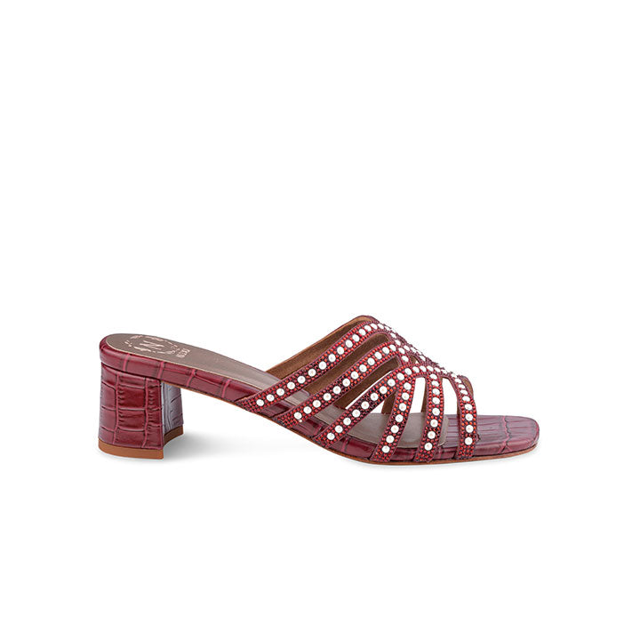 Jozette Box Heel #color_maroon