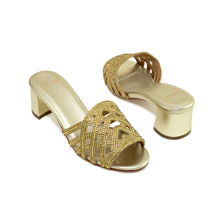 Javier Box Heel #color_gold