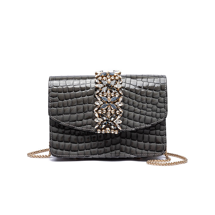 Kameryn Evening Bag #color_k grey croco 10