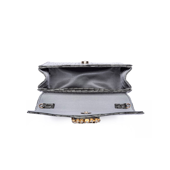 Kameryn Evening Bag #color_k grey croco 10