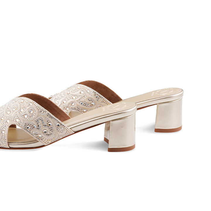 Keyla Box Heel #color_gold