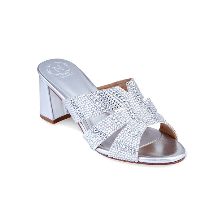 Kricia Luxury Mule #color_silver