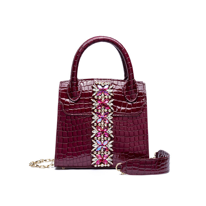Krisha Evening Bag #color_cherry