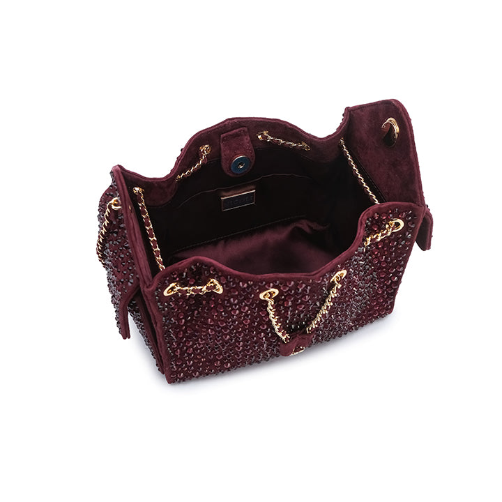 Kysa Evening Bag #color_maroon