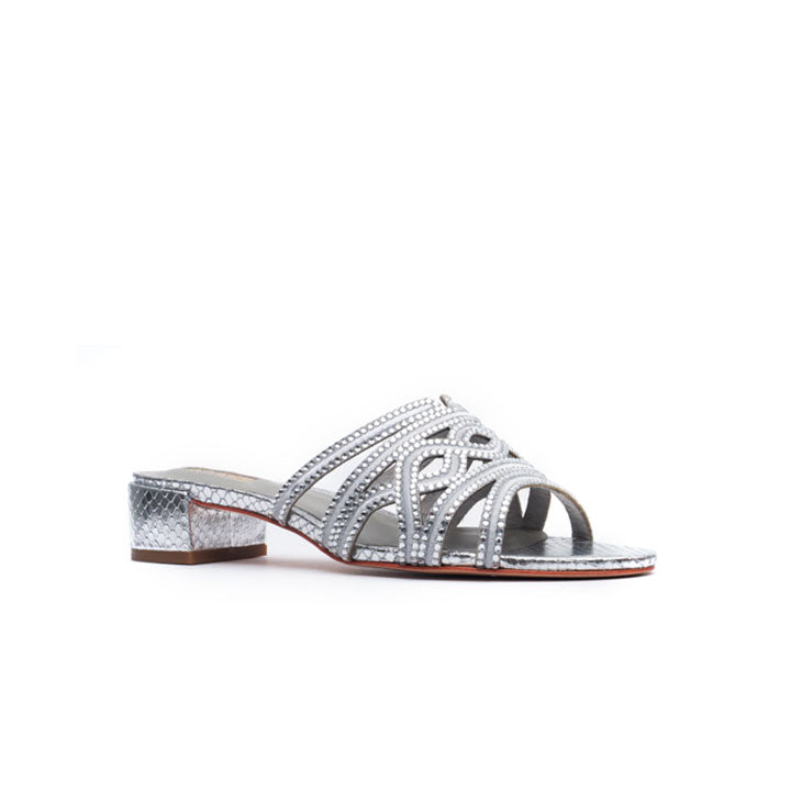 Leeandra Luxury Mule #color_silver