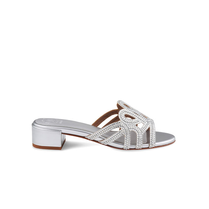 Lidia  Box Heel #color_silver patent