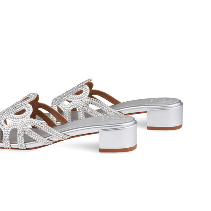 Lidia  Box Heel #color_silver patent