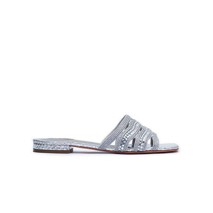Lizea Flat Sandal #color_silver