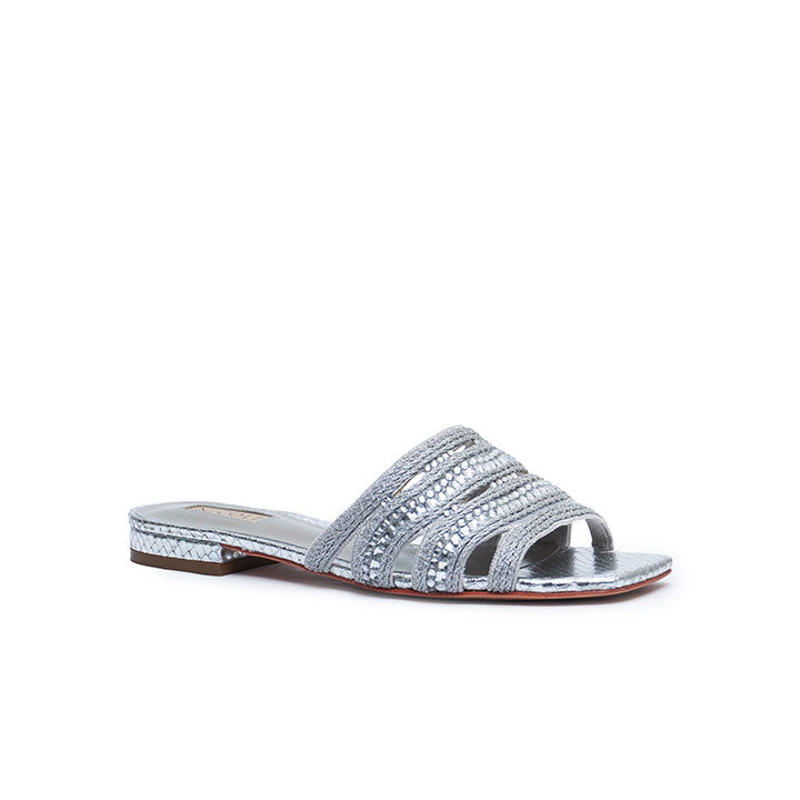 Lizea Flat Sandal #color_silver