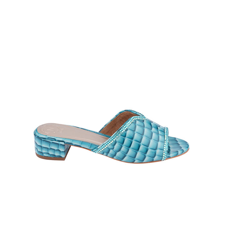 Nicoli Luxury mule #color_azul