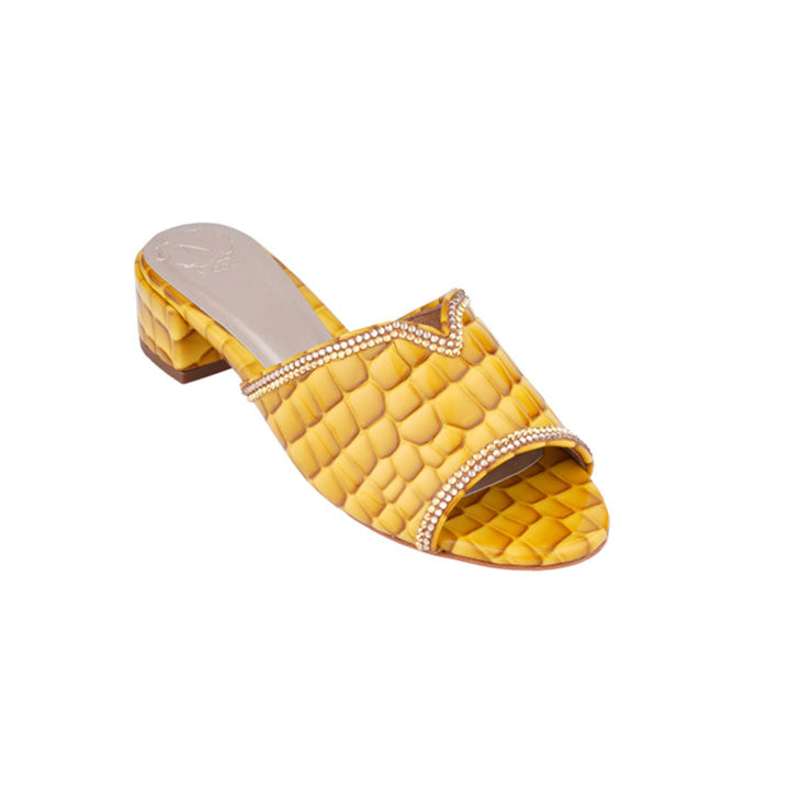 Nicoli Luxury mule #color_mustard