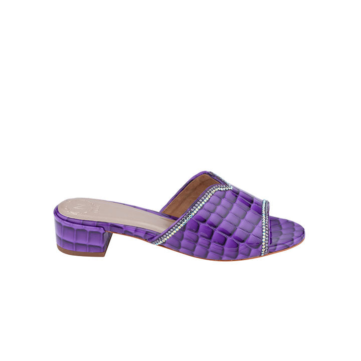 Nicoli Luxury mule #color_purple