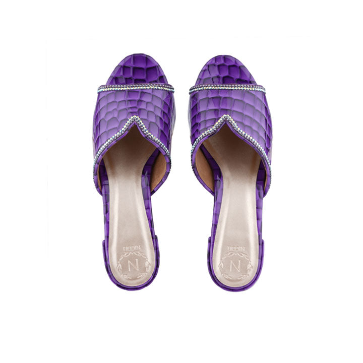 Nicoli Luxury mule #color_purple