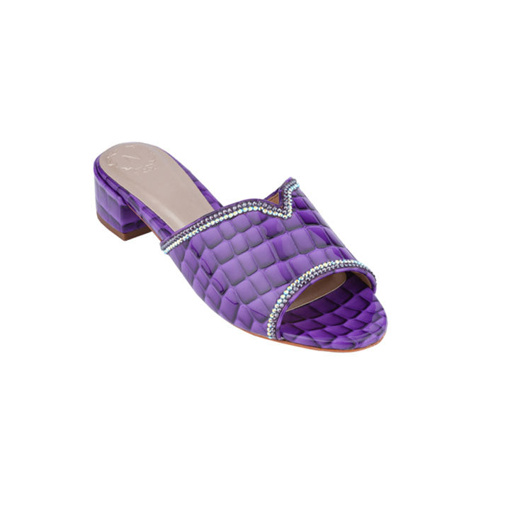 Nicoli Luxury mule #color_purple