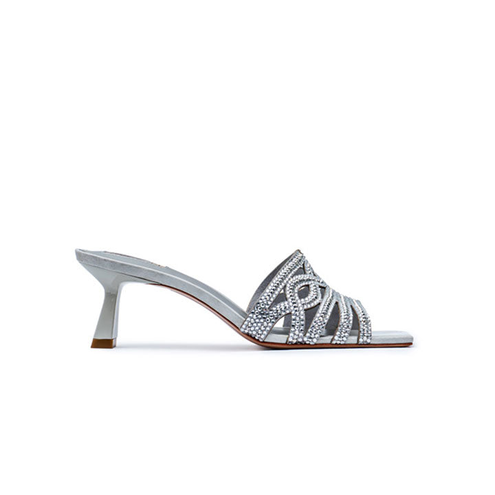 Malani Luxury Mule #color_silver