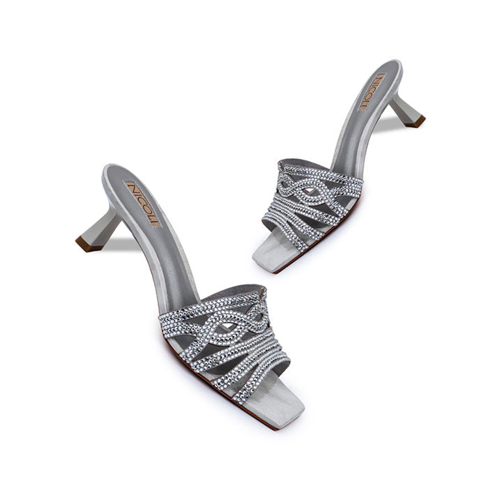 Malani Luxury Mule #color_silver