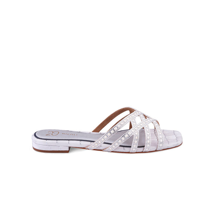 Marcil Flat Sandal #color_silver