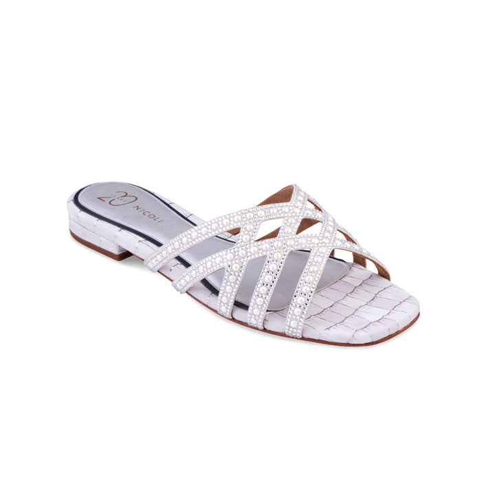 Marcil Flat Sandal #color_silver