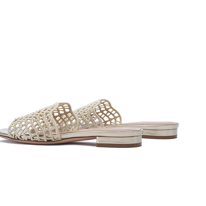 Mariano Flat Sandal #color_gold