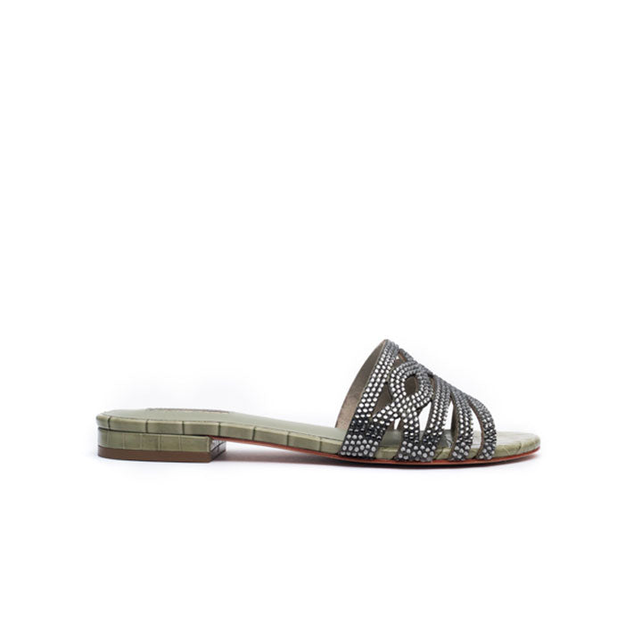 Marily Luxury Flat sandal #color_olive