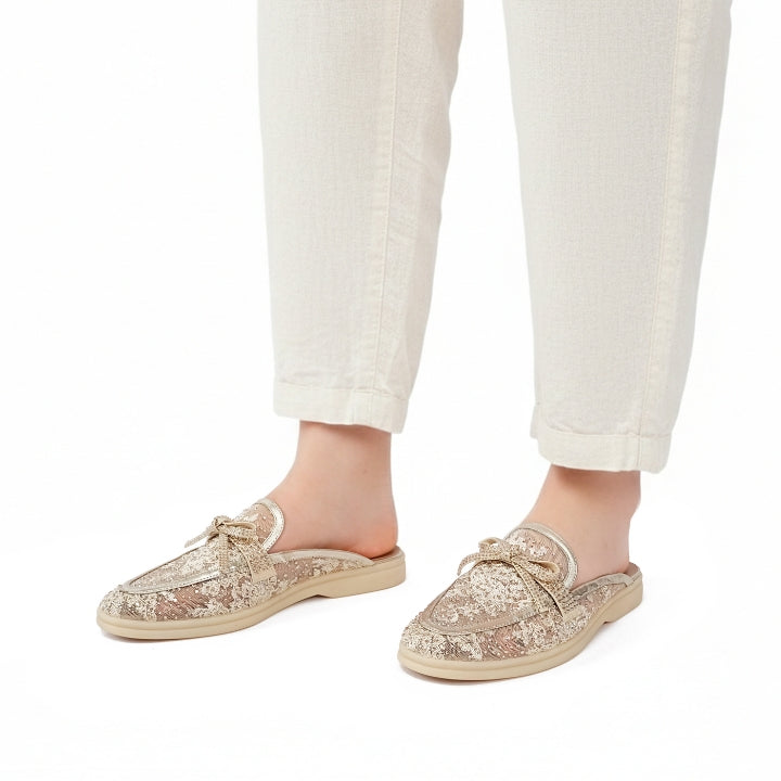 Marvia Flat Sandal #color_gold