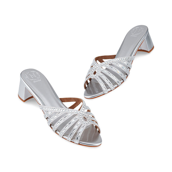 Melya Box Heel #color_silver