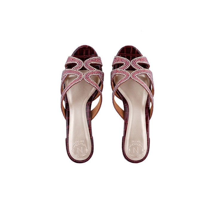 Meedach  Box Heel #color_maroon