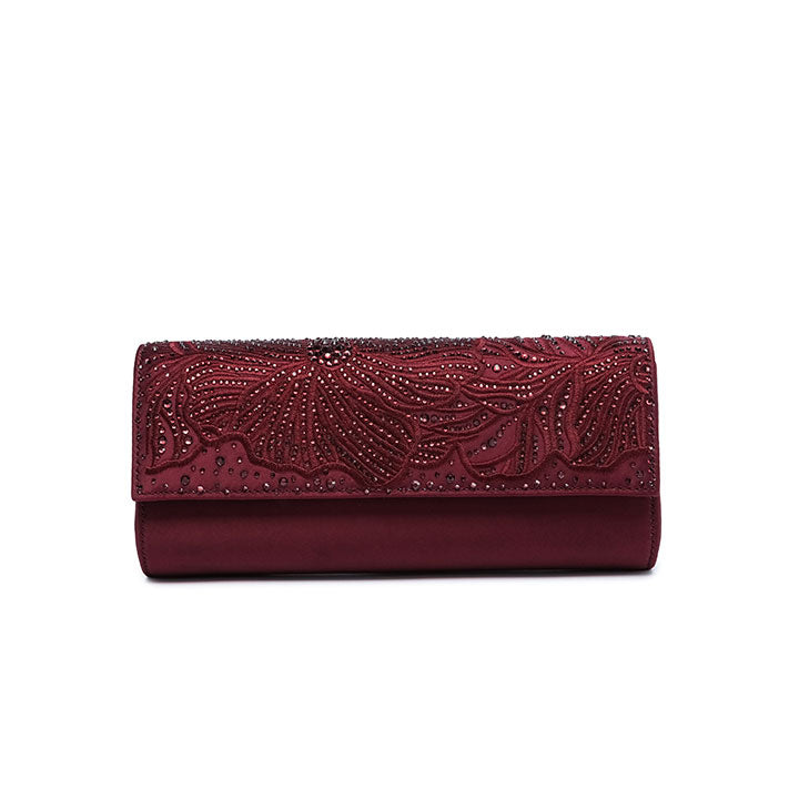 Ornate Clutch Bag #color_maroon