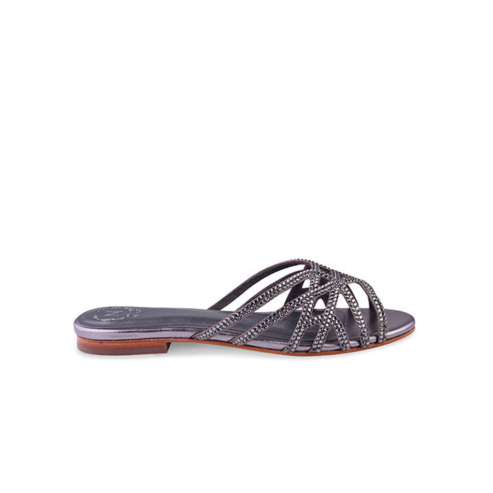 Pasqelina  Flats #color_gunmetal