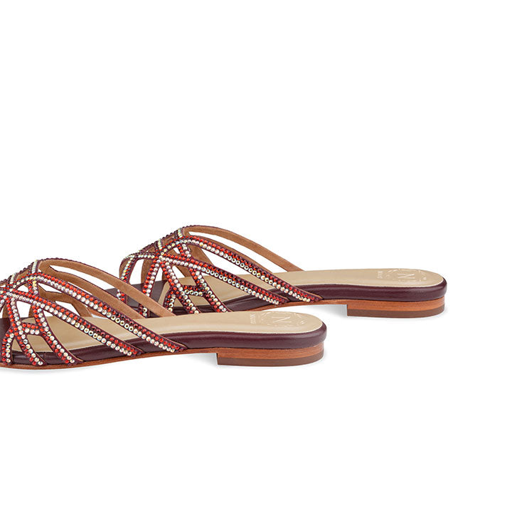 Pasqelina  Flats #color_maroon