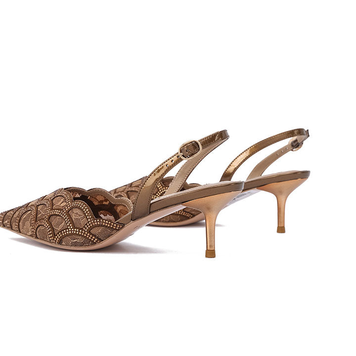 Peitho Nicoli Luxury Embellished #color_ bronze patent
