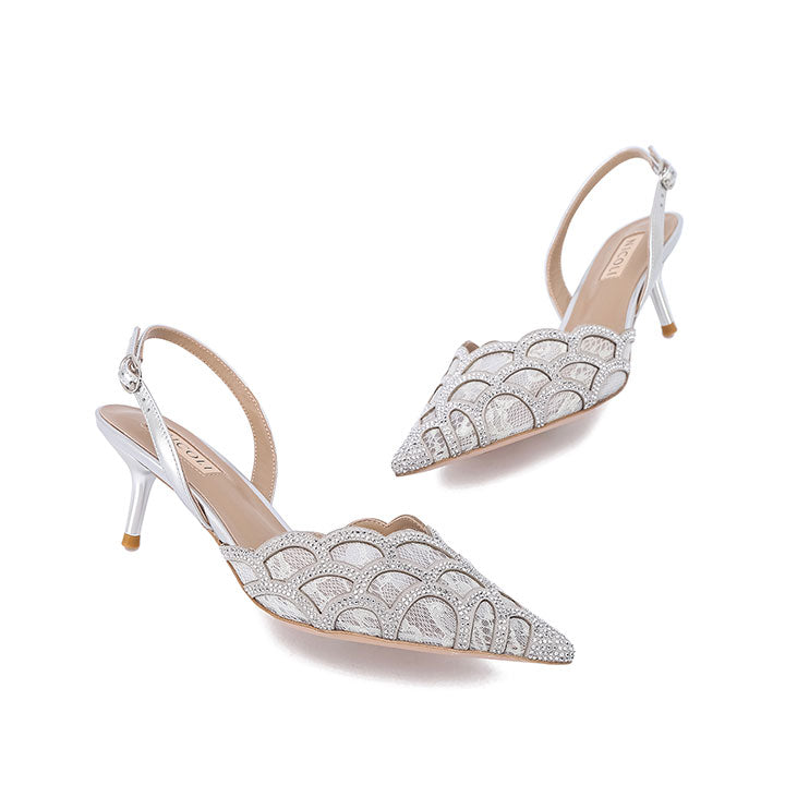 Peitho Nicoli Luxury Embellished #color_ silver patent