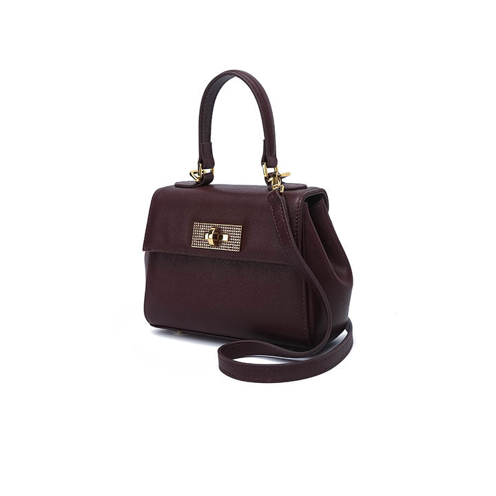 Qamar Evening Bag #color_maroon