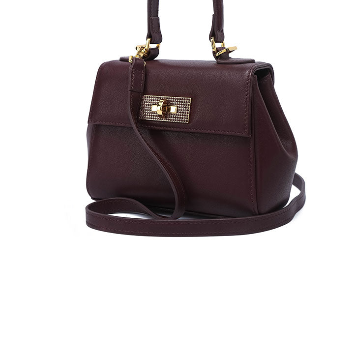 Qamar Evening Bag #color_maroon