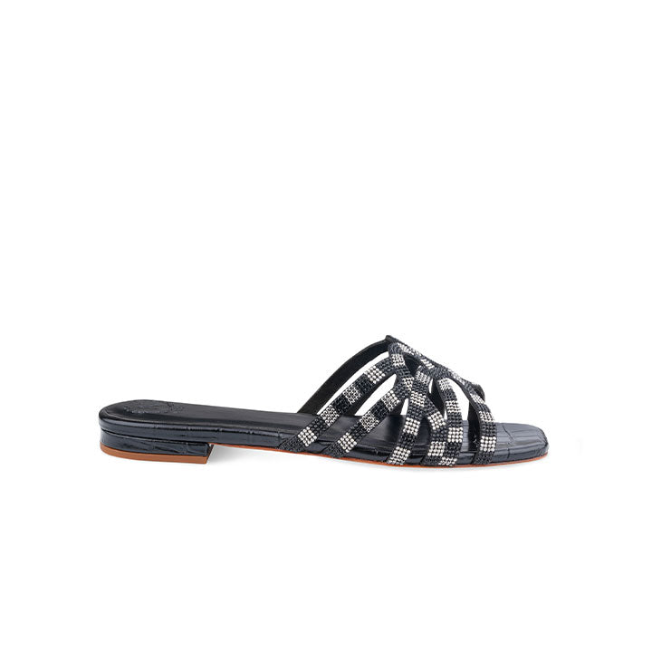 Quigley Flat Sandal #color_black