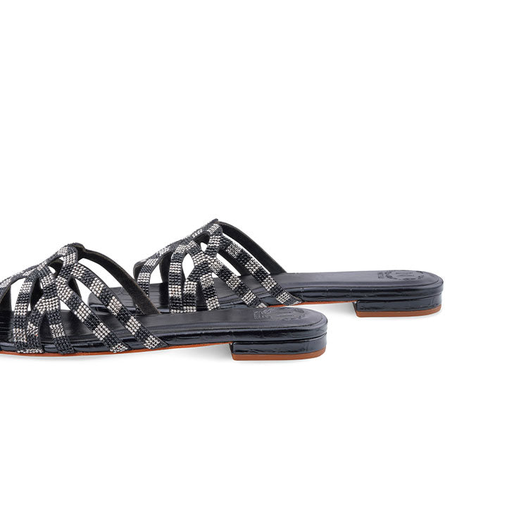 Quigley Flat Sandal #color_black