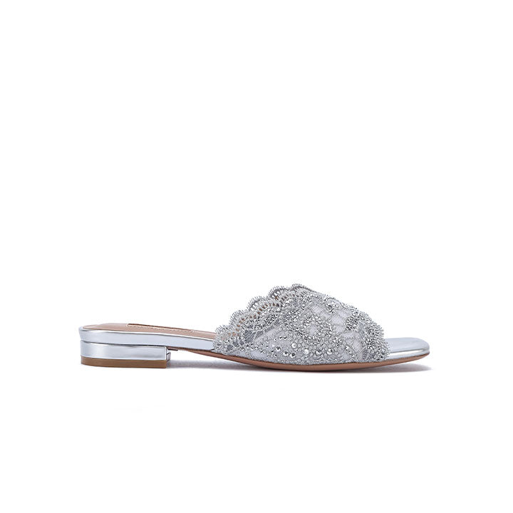 Quirin Nicoli Luxury Embellished #color_silver patent