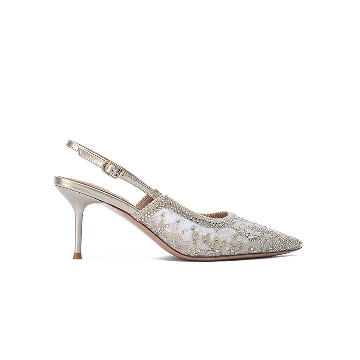 Rebekah Nicoli Luxury Embellished #color_gold patent