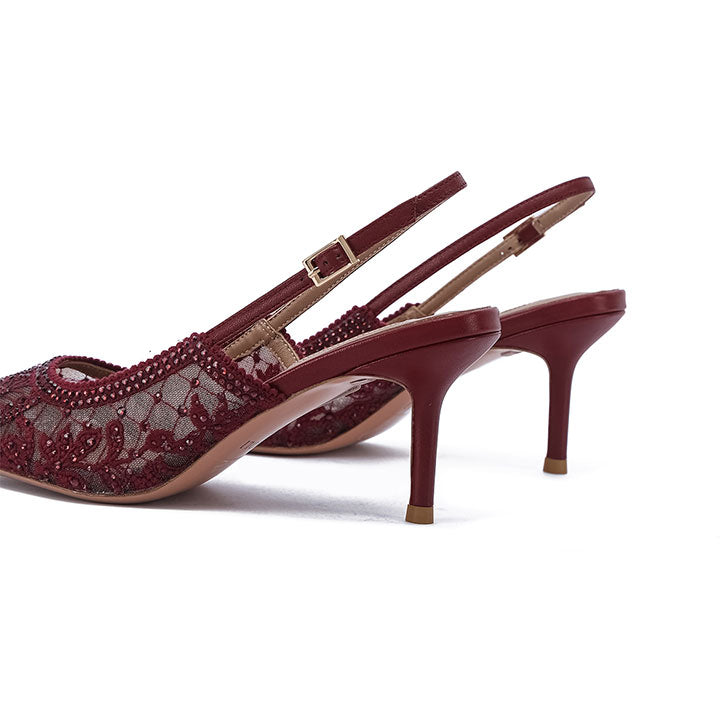 Rebekah Nicoli Luxury Embellished #color_maroon