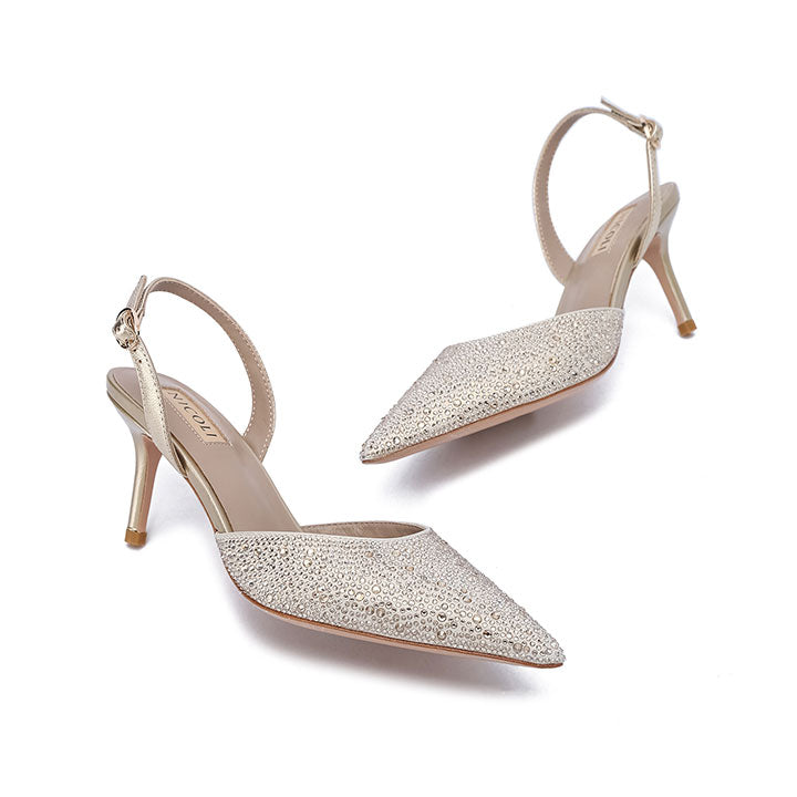 Seyfried Nicoli Luxury Embellished #color_gold patent