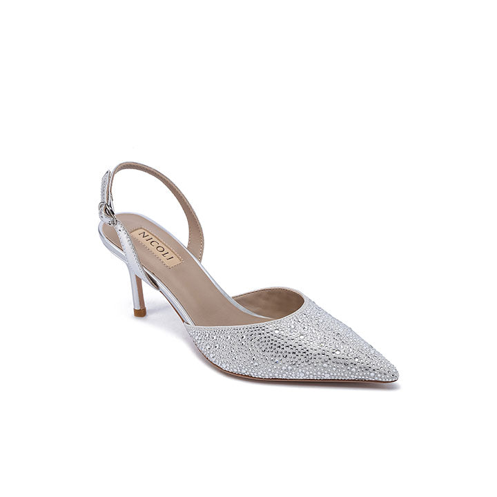 Seyfried Nicoli Luxury Embellished #color_silver patent